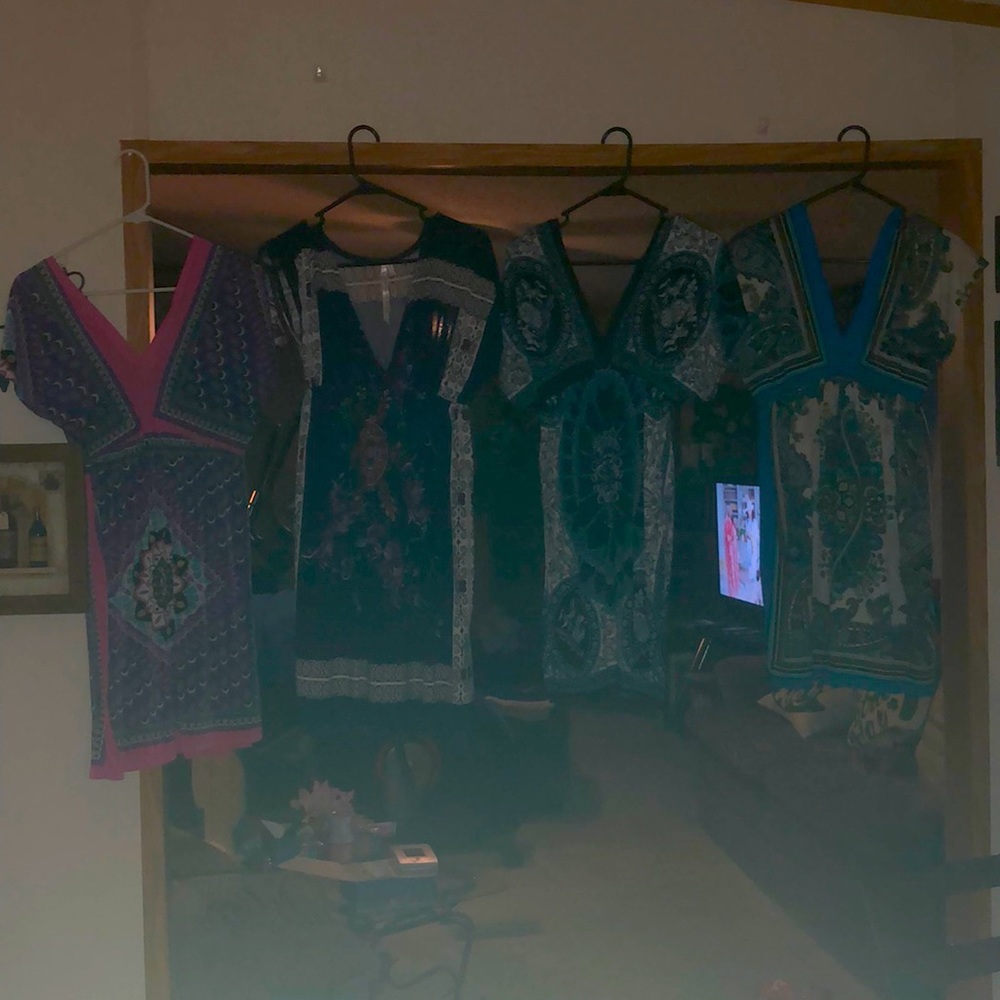 Lot of 4 silky cute dresses